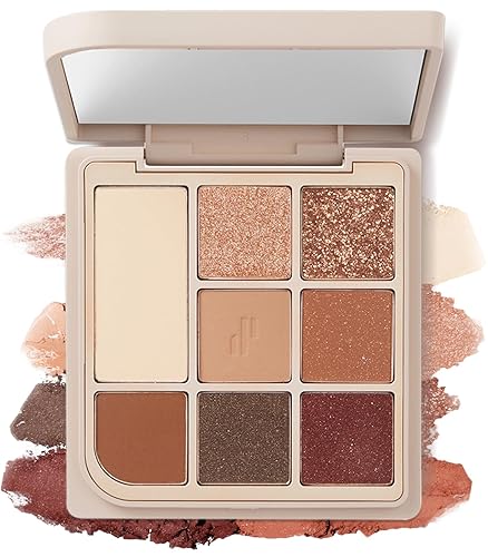 Heart Percent Dote On Mood - Paleta de ojos, naranja y rojo ladrillo, sombra de ojos de maquillaje de ojos de maquillaje (03 facetas bermellón)