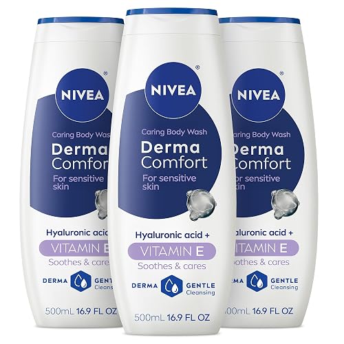 NIVEA Derma Comfort Caring Body Wash 3-Pack