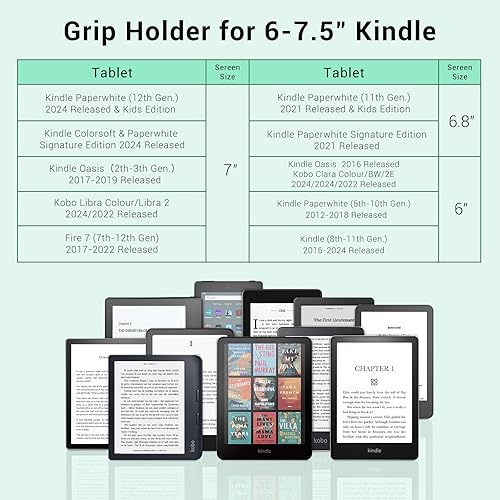 Miniatura 2 de CoBak Correa de mano para KindleVoyagaLenovoSony E-BookKindle FireKoboTablets, conveniente para leer a la hora de dormir, alta elasticidad, ligera,