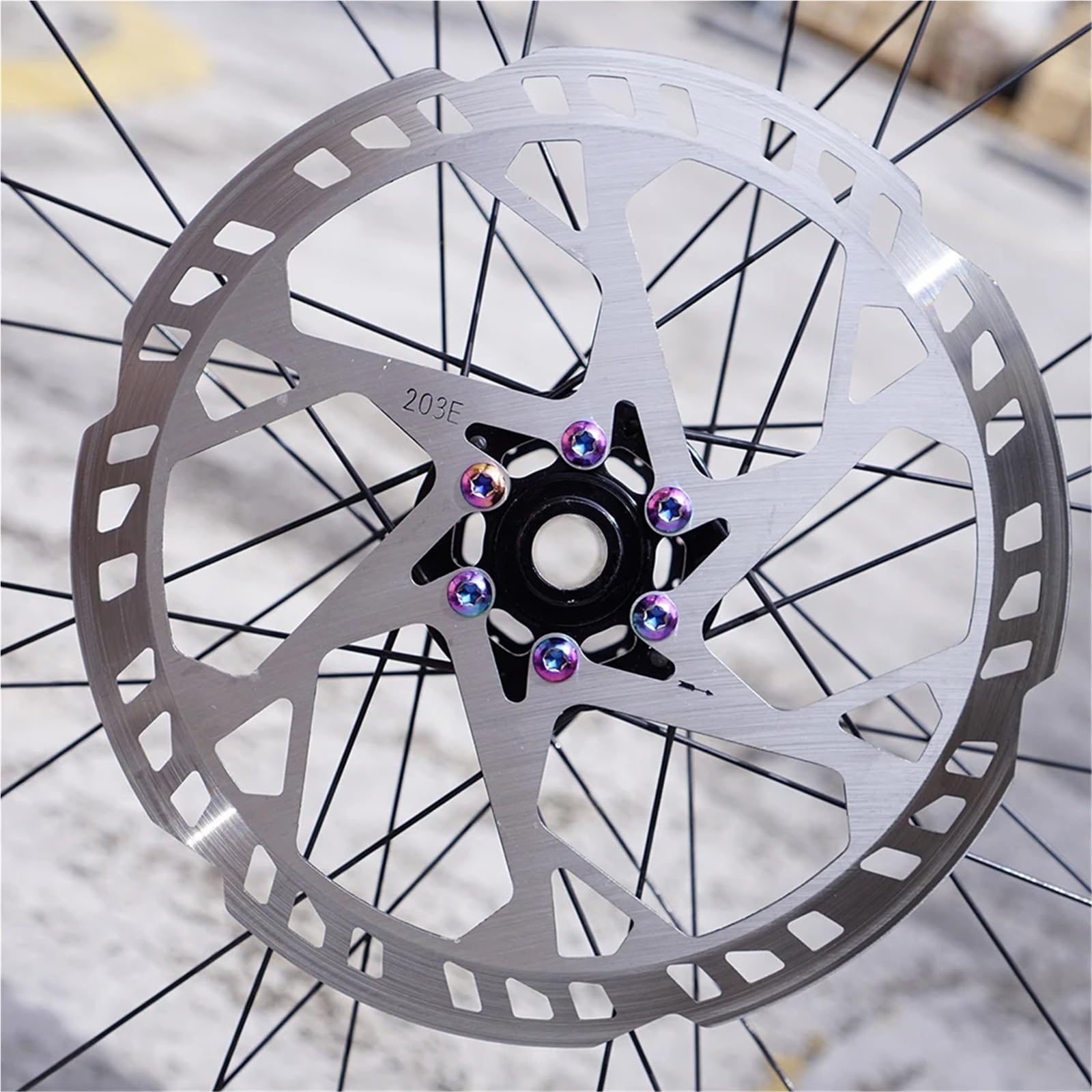 Lot de 5 rotor de frein à disque de vélo 160/180/203 mm d'épaisseur 2,3 mm pour scooter électrique pour la plupart des vélos (180 mm)