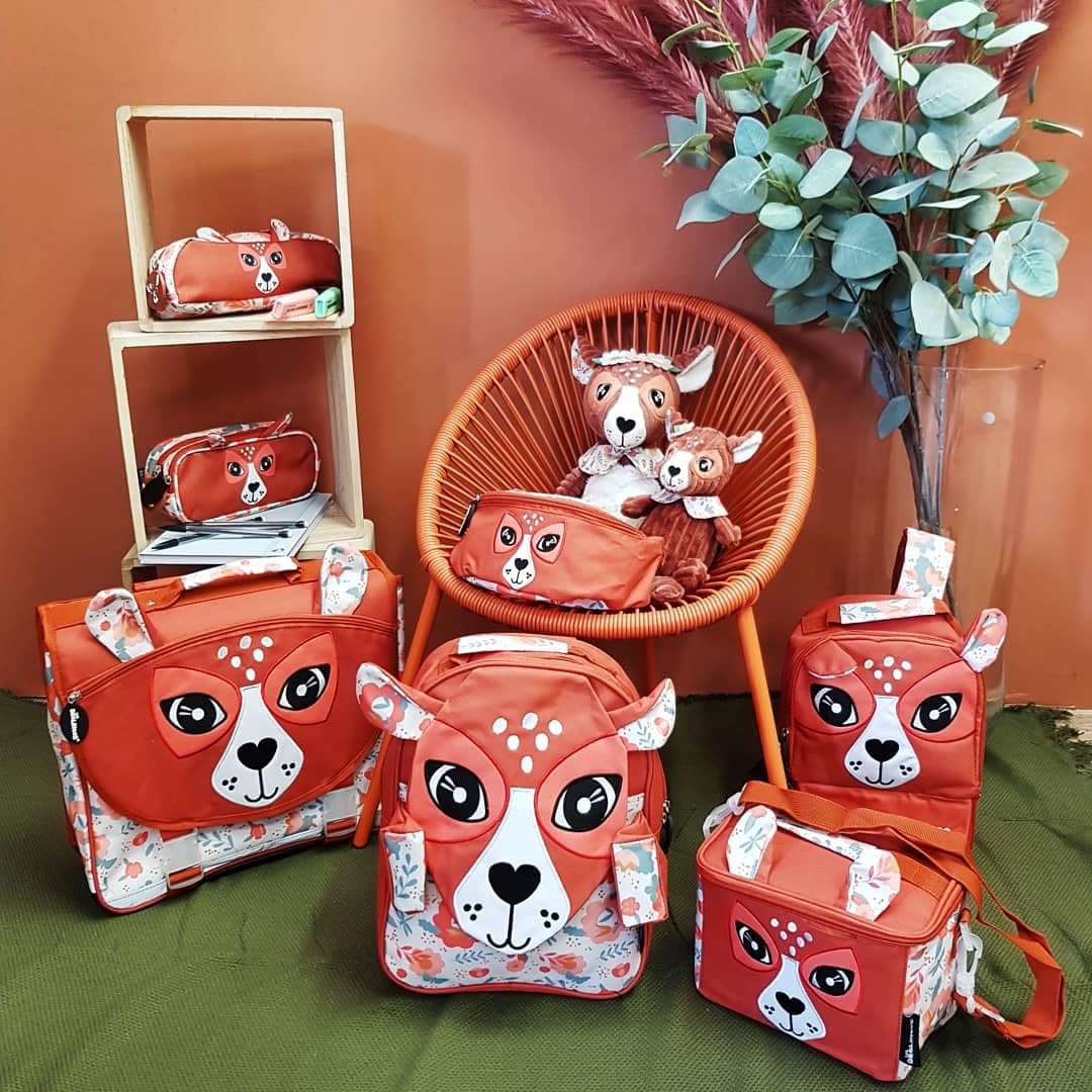 Les Déglingos Trousse de Toilette Bébé Mélimélos la Biche Sac Enfant Pratique Voyage pour Fille/Garçon , 1 Ensemble