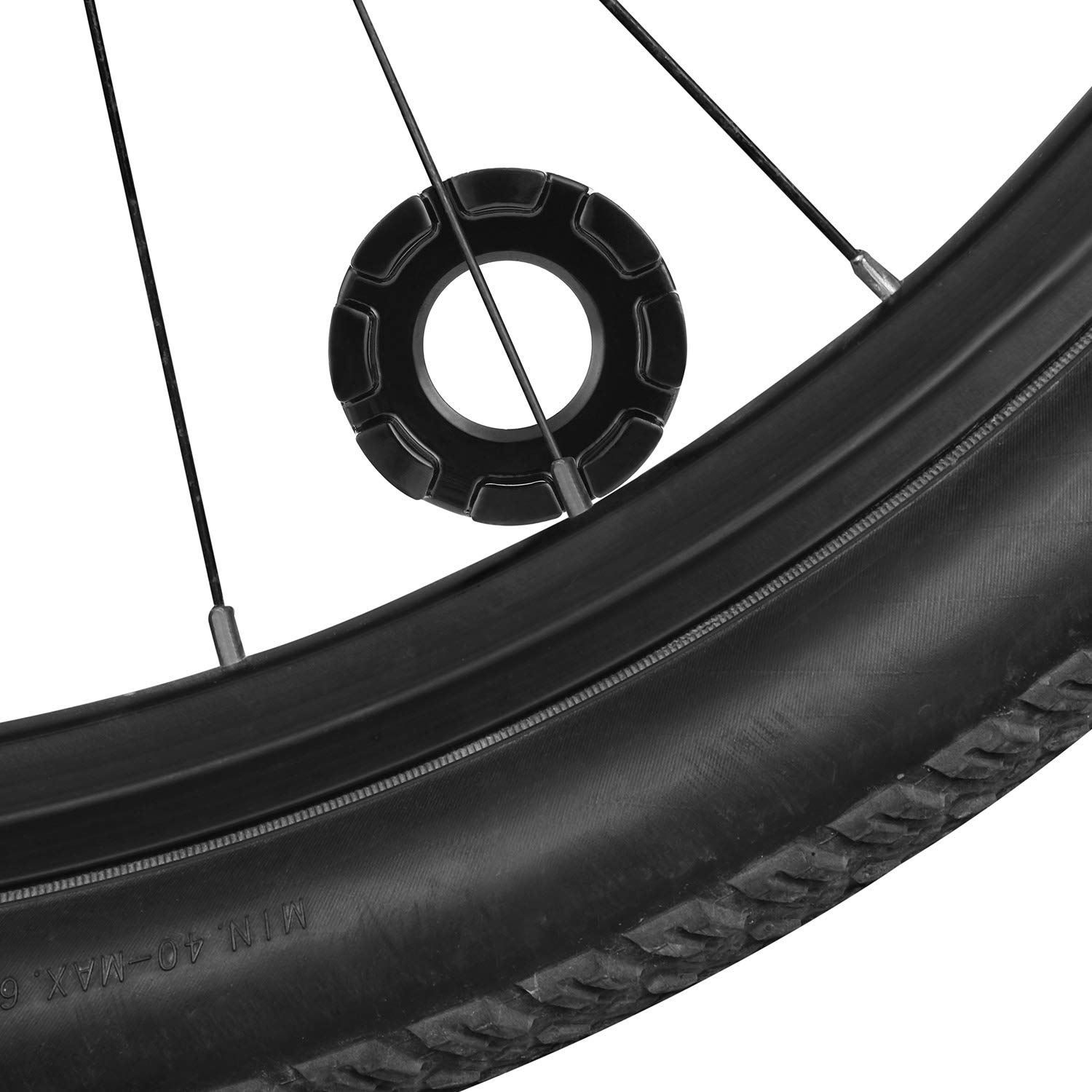 Oumers 3 Pezzi Bicicletta Chiave Tiraraggi 6 in 1 per Raggi della Ruota Nero