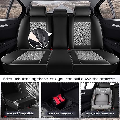 Miniatura 4 de Fundas de Asiento de Coche para Nissan Murano 2003-2026, Funda de Asiento Completa de Piel Nappa Impermeable, Protector de Asiento Automotriz