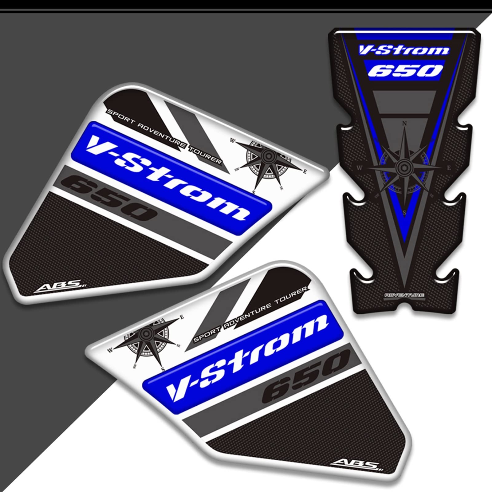 AXWT For Suzuki V STROM VSTROM DL 650 XT 650XT Adventure Tank Pad Protector Stickers Fuel Oil Kit Stickers (Color : 1)