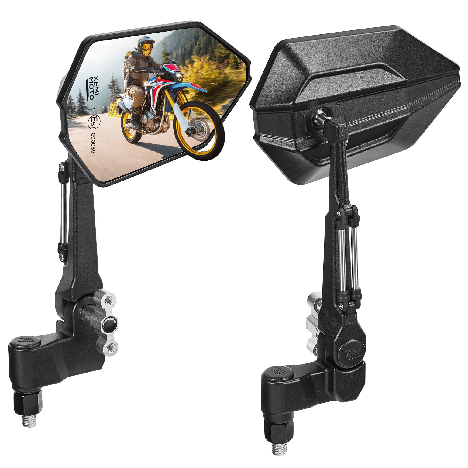 Amazon | KEMIMOTO バイク ミラー 左右セット 10mm 8mm 汎用