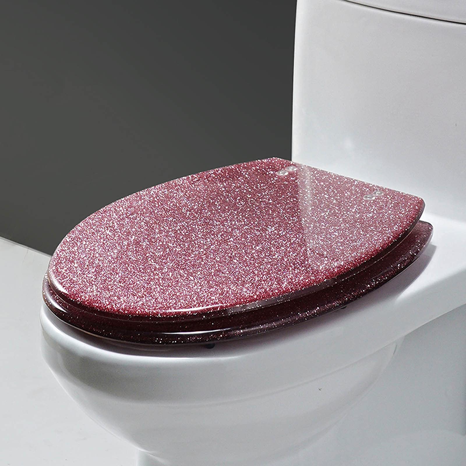 Siège de toilette épais à fermeture douce en résine haut de gamme pour la maison