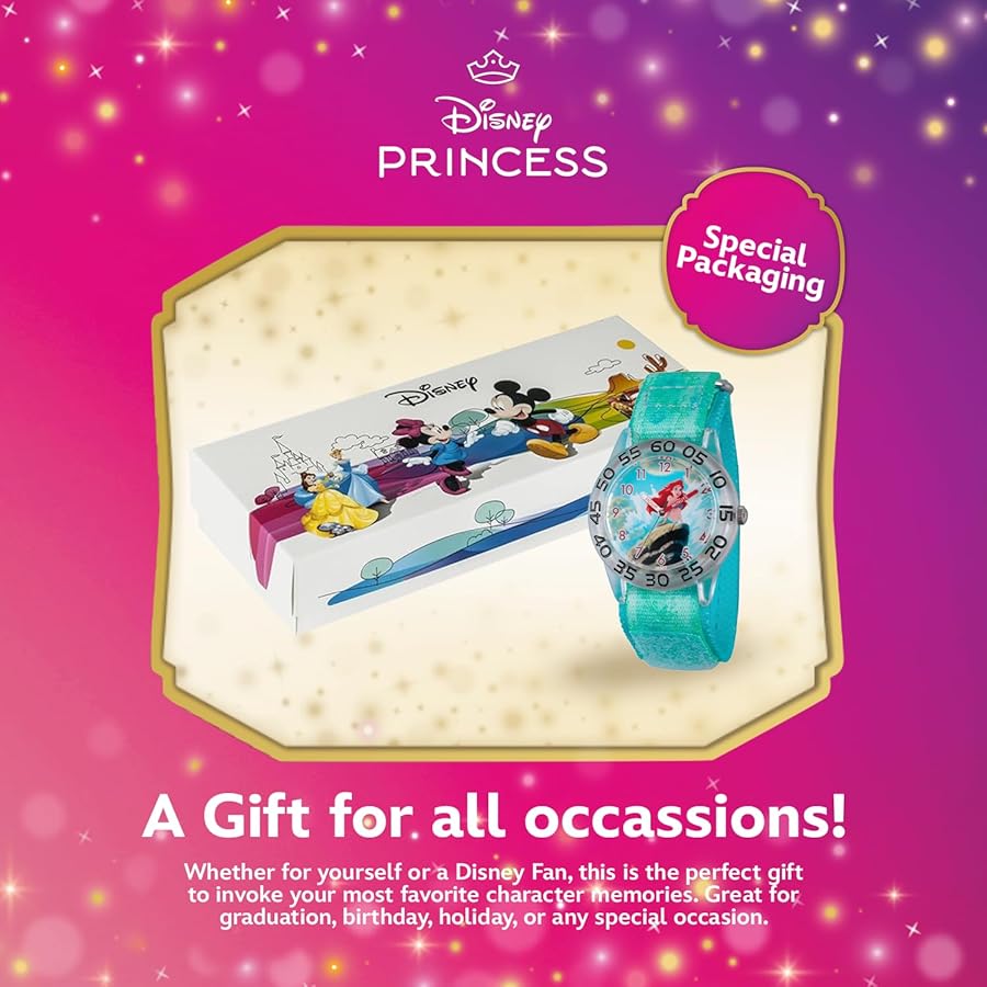 Amazon.com: Disney Little Mermaid Ariel Watch for Girls Age 4–7