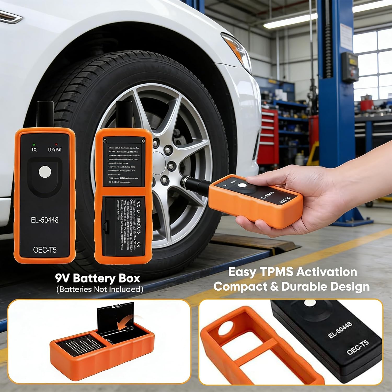 TPMS Relearn Tool for GM - EL-50448 Tire Pressure Monitor Sensor Reset Activation Tool with OEC-T5 Hardware for Most GM Series Vehicles (3PCS)