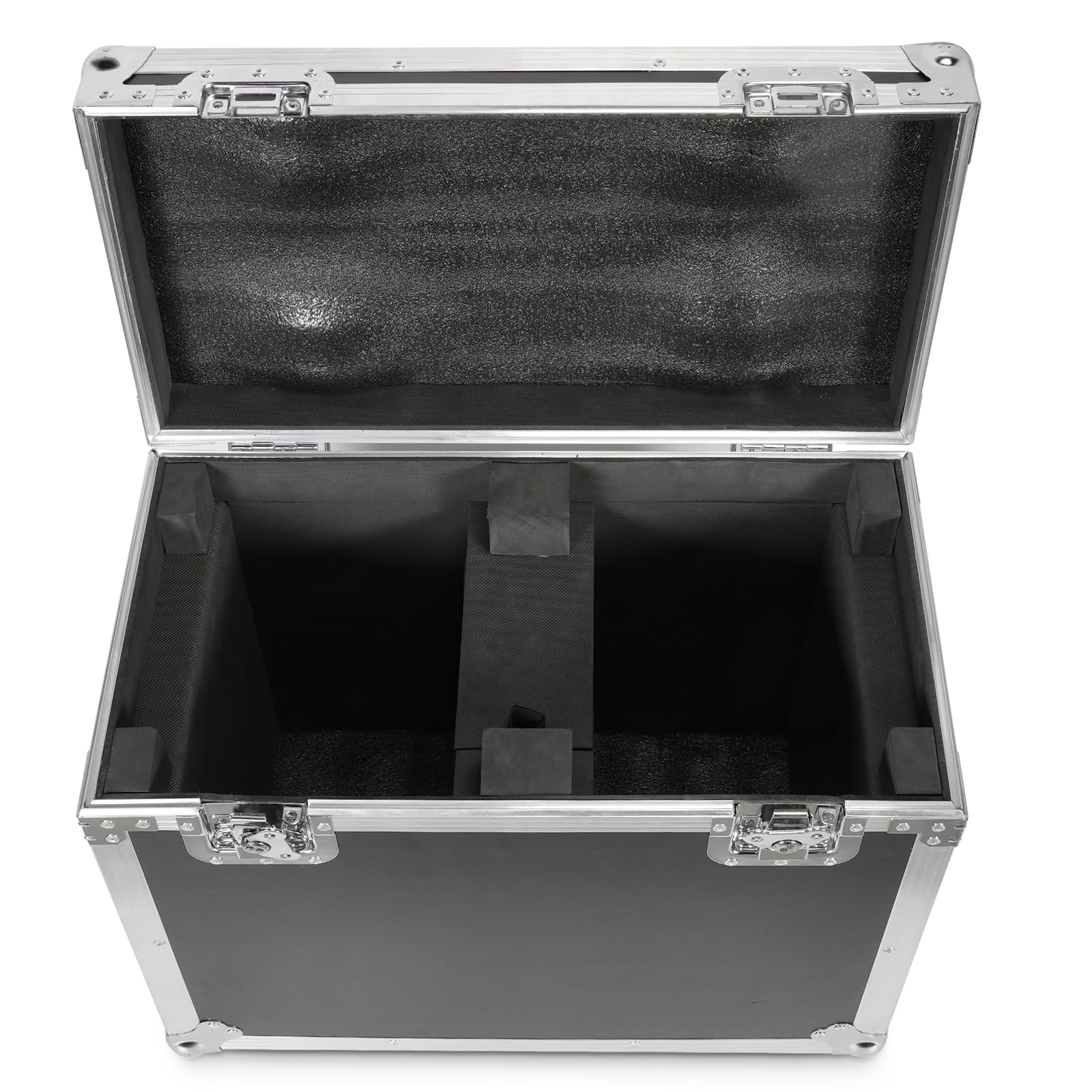 61 x 33,5 x 61 cm. Das Flight Case bietet Platz für 2 LED-Bühnenlichter mit beweglichem Kopf, einfach zu verstauen und zu transportieren und schützt die Party-Lichter