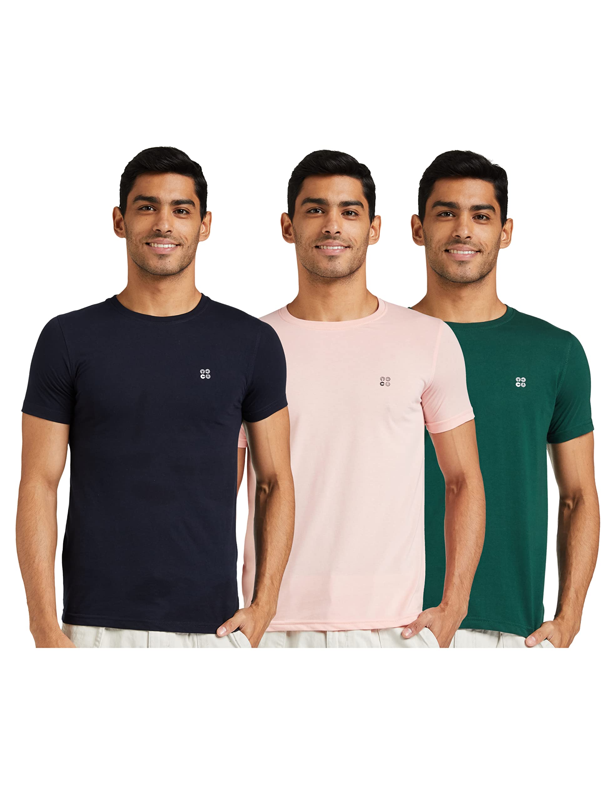 Cazibe Men's Regular T-Shirt (Pack of 3)