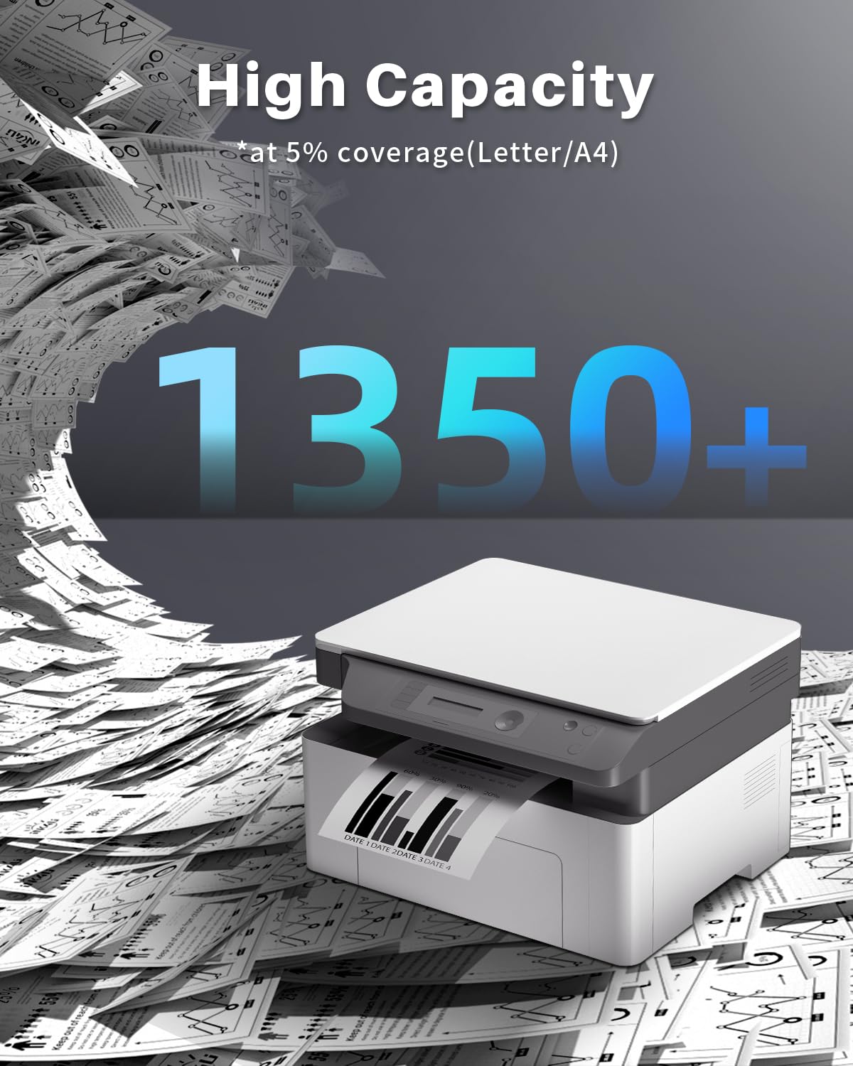 207A W2210A Toner CON CHIP compatibile per HP 207A sostitutivo per HP Color Laserjet Pro MFP M283fdw M255dw M282nw M283fdn M255nw (Nero)