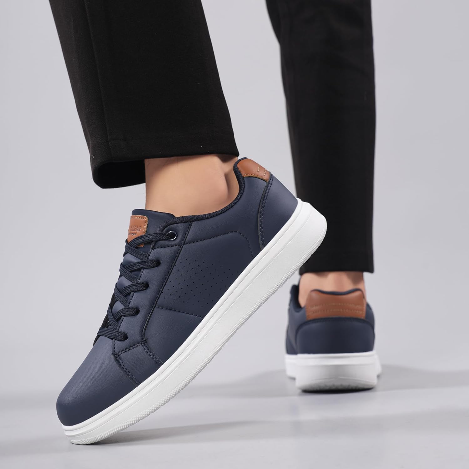 Mens Casual Shoes Fashion Dress Sneakers Classic Walking Shoes - Image 3