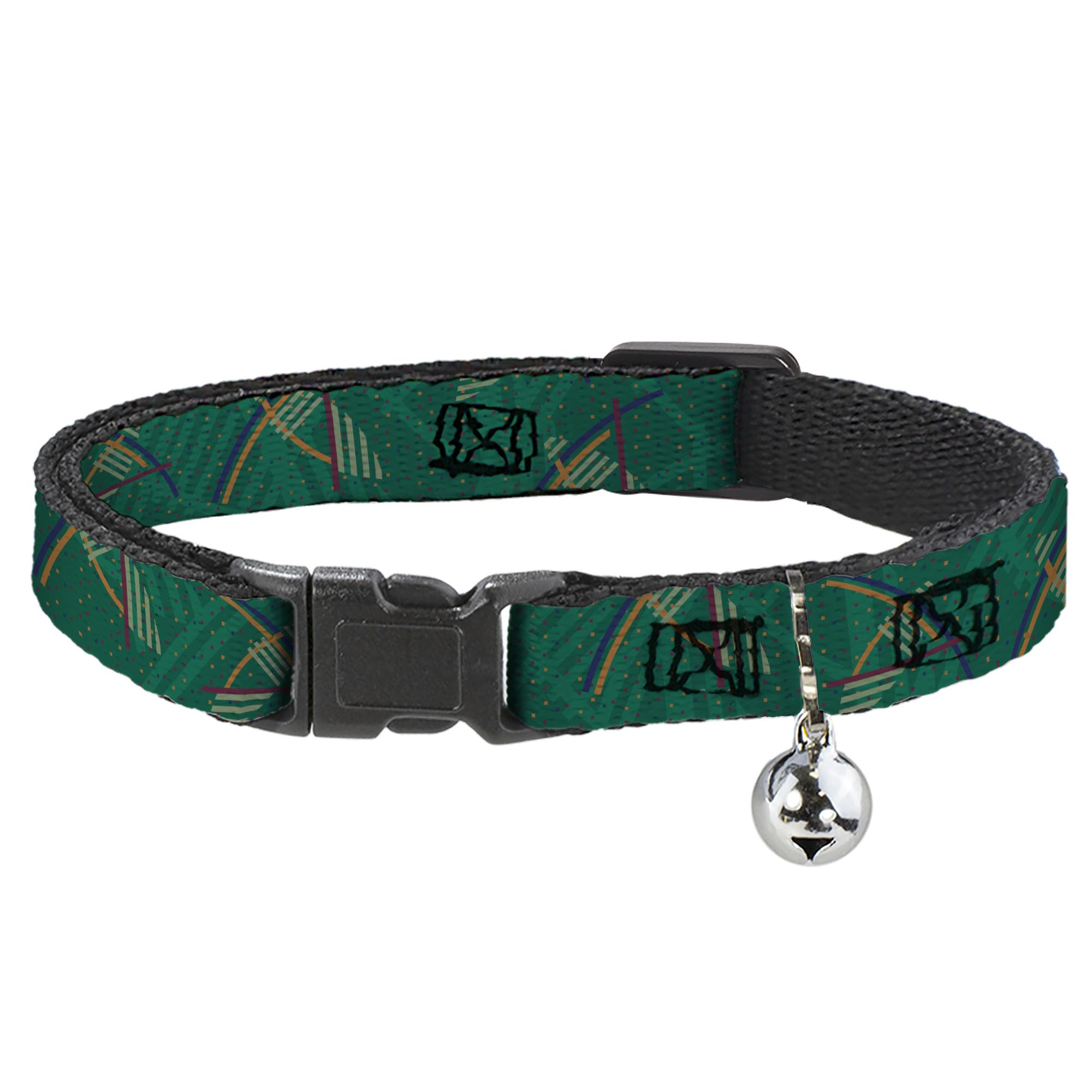Collar para gato mediano de 1.27 cm Buckle-Down Oregon con cierre de seguridad