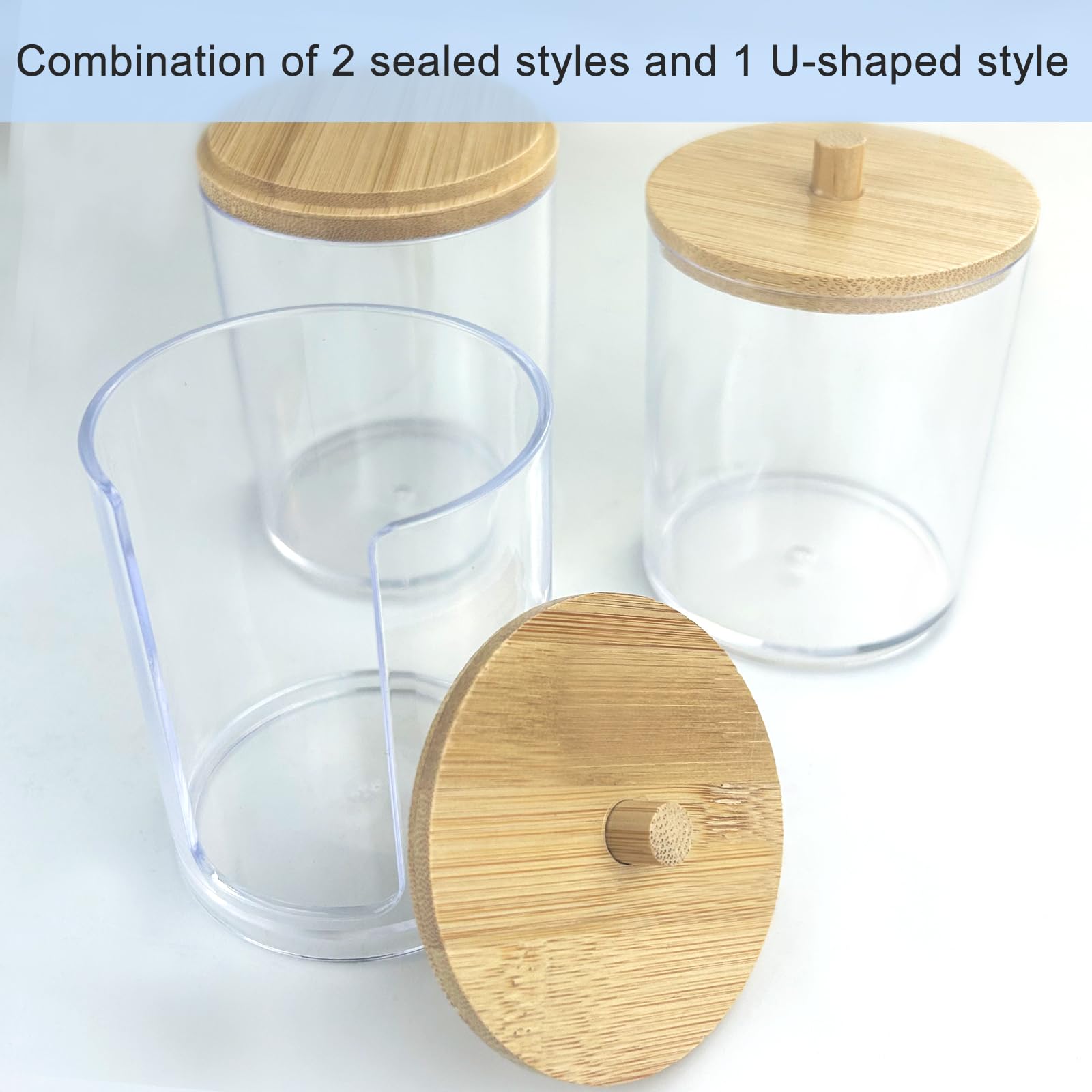 Badezimmer Organizer Box Aus Holz - 3-Fach Aufbewahrung Für Tampons & Wattepads