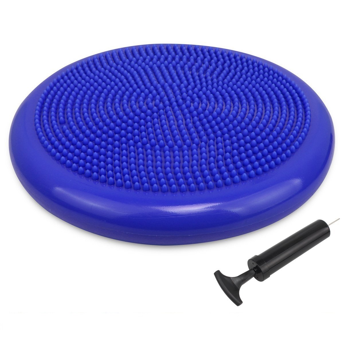IRIS Air Stability Wobble Cushion,33 cm/13 inch Diameter, Balance Disc, Pump Included (Blue)-picture-26
