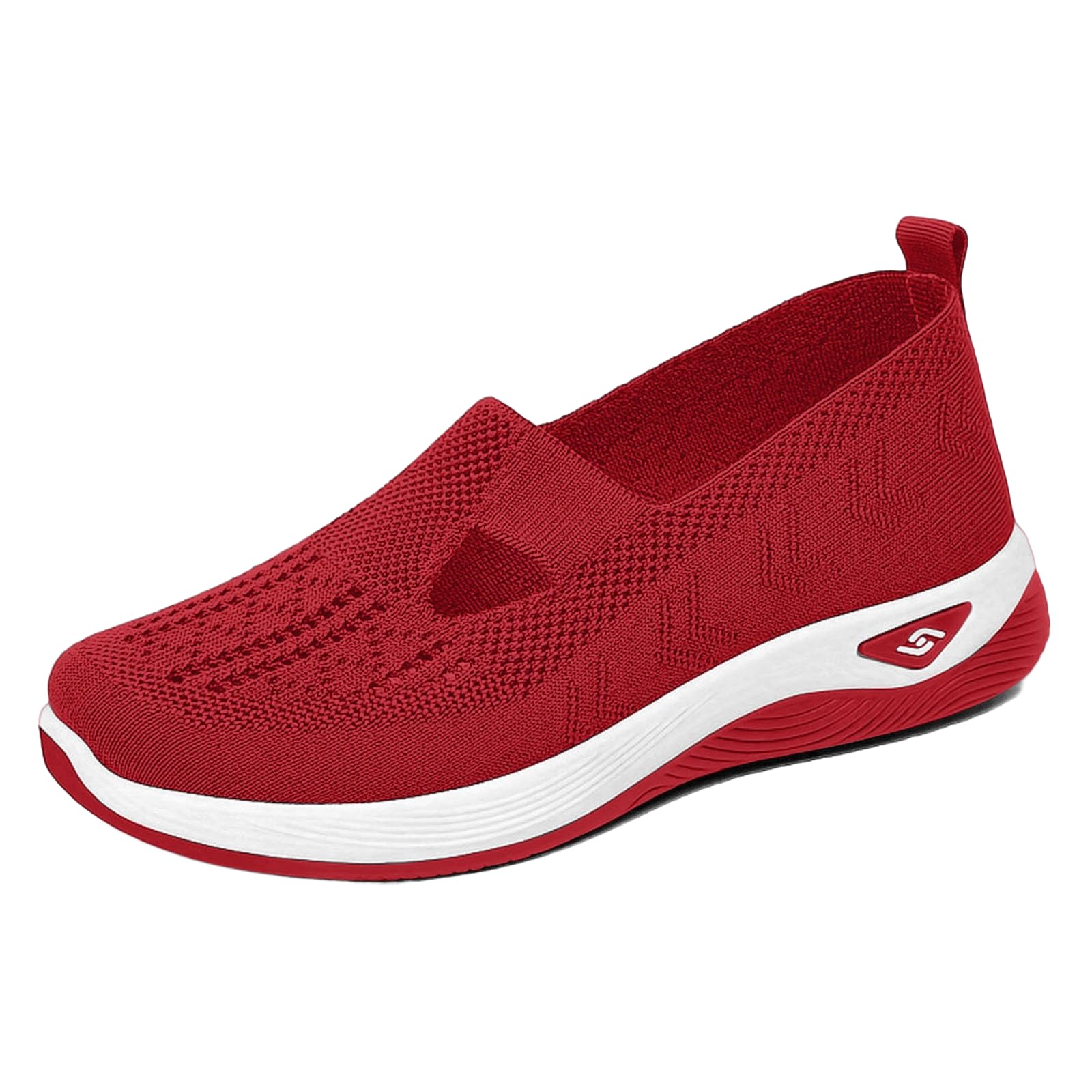 Générique Chaussure Orthopédique Femme, Chaussures avec Maille sans Lacets Antidérapantes, 35-43