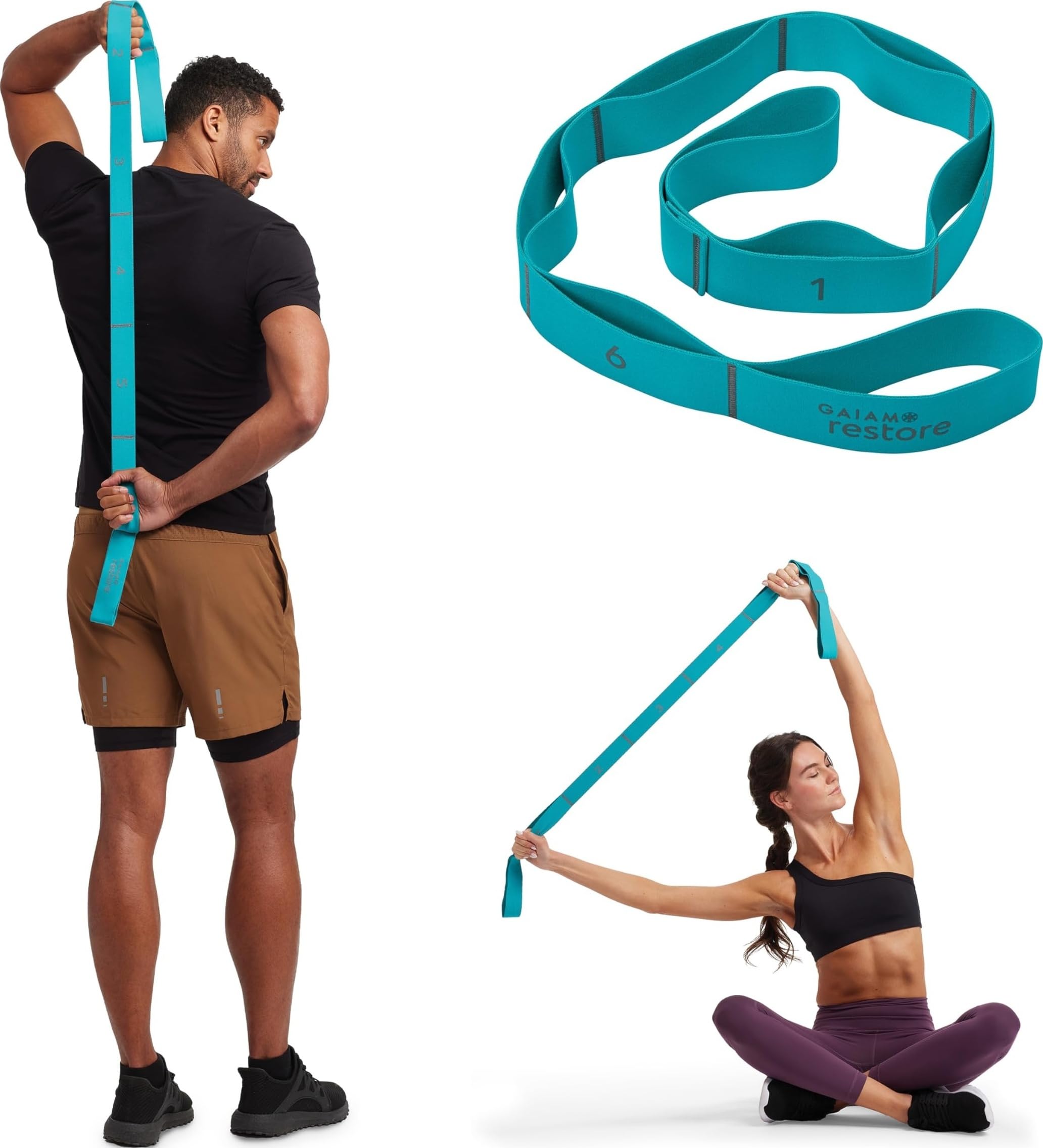 Gaiam Restore Resistance Band Stretching