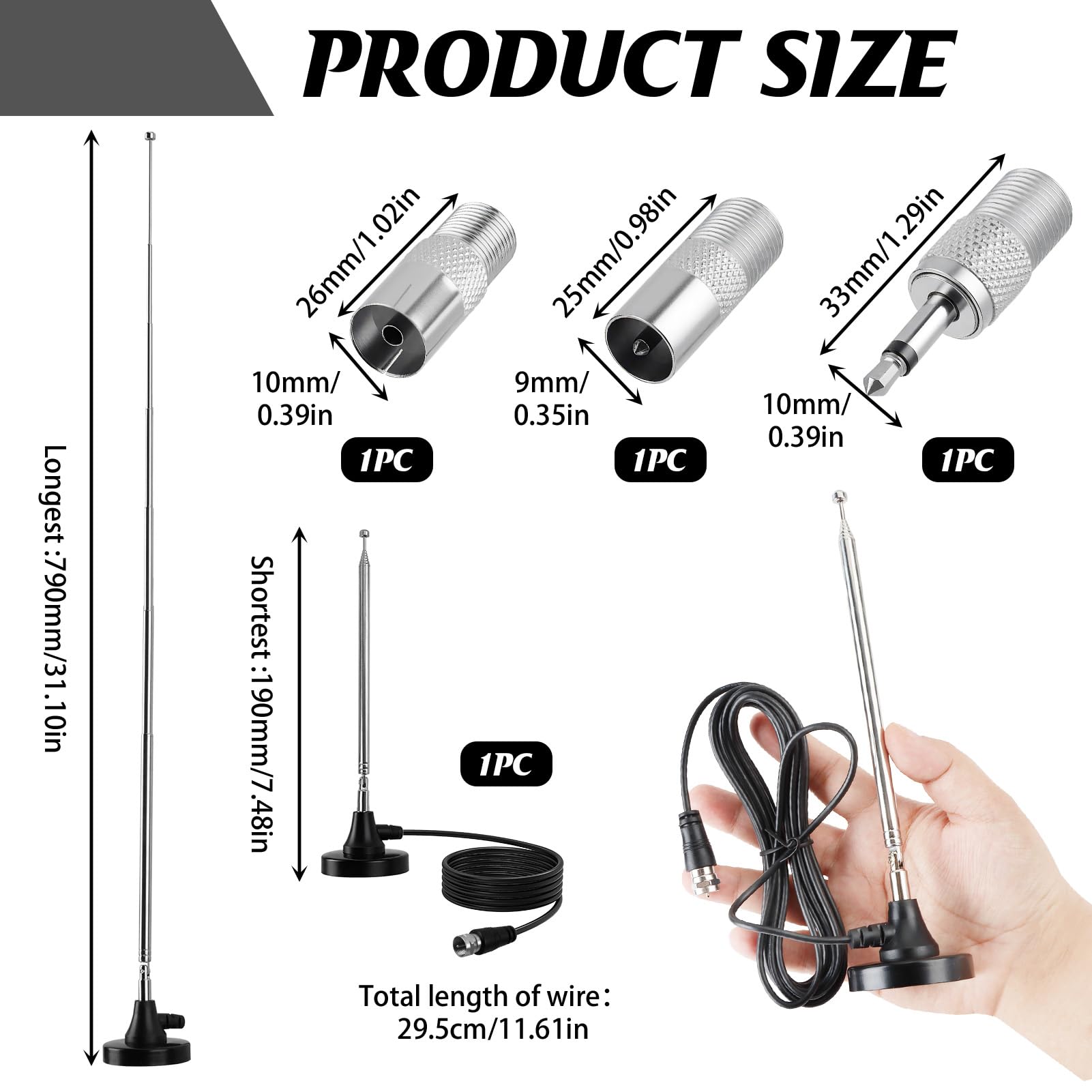 Supporto per antenna di barca - RA115 - Glomex - dipolare / in nylon