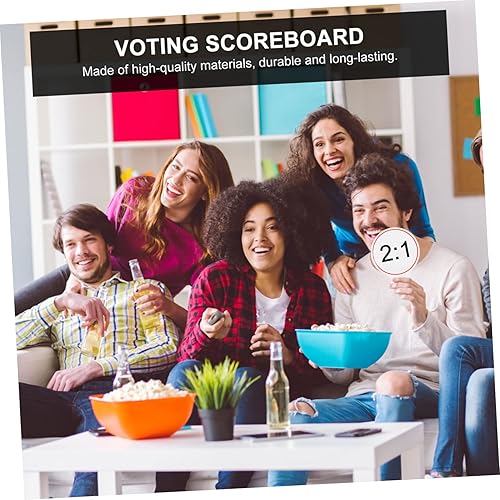 Miniatura 9 de NUOBESTY 18 tableros de espuma en blanco Quick Judges respuesta única palas laterales puntuación borrable blanca para aula escritura fiesta subastas