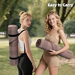 Yoga Mat High Density Exercise Mat, 76"x32"x0.27"Thick Wide & Large Yoga Mat for Women Men, Professional POE Workout Mat for Yoga, Pilates, Fitness & Stretching
