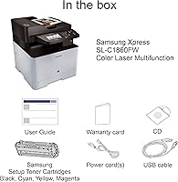 Vista 4 de Samsung SL-C1860FW/XAA impresora color inalámbrica con escáner, copiadora y fax