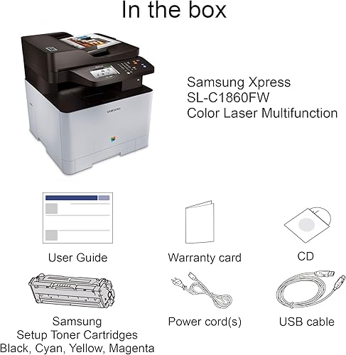 Miniatura 4 de Samsung SL-C1860FWXAA impresora color inalámbrica con escáner copiadora y fax