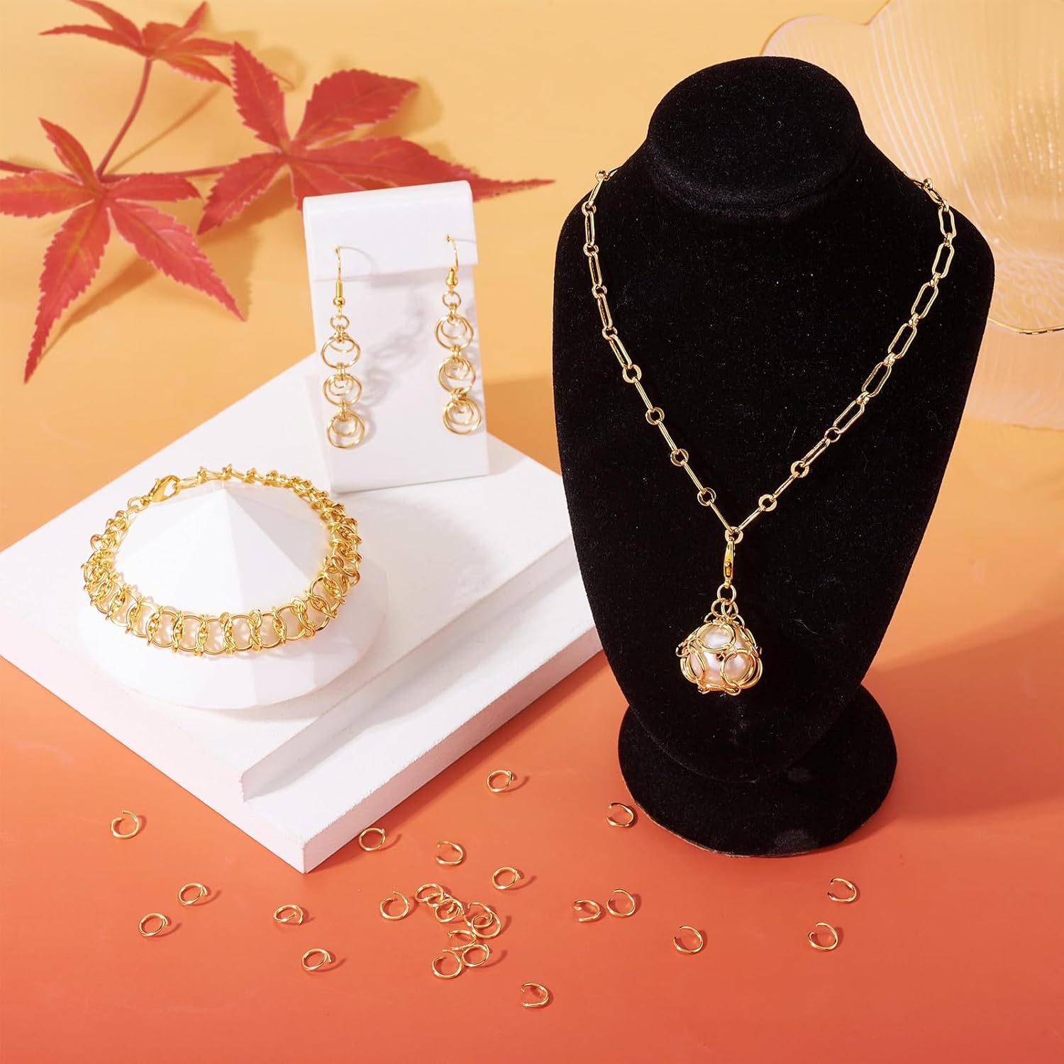 Craftdady 200pcs 7mm Open Jump Rings Stainless Steel Gold O Ring Connectors 0.8mm Thick for Jewelry Craft Making - Image 2