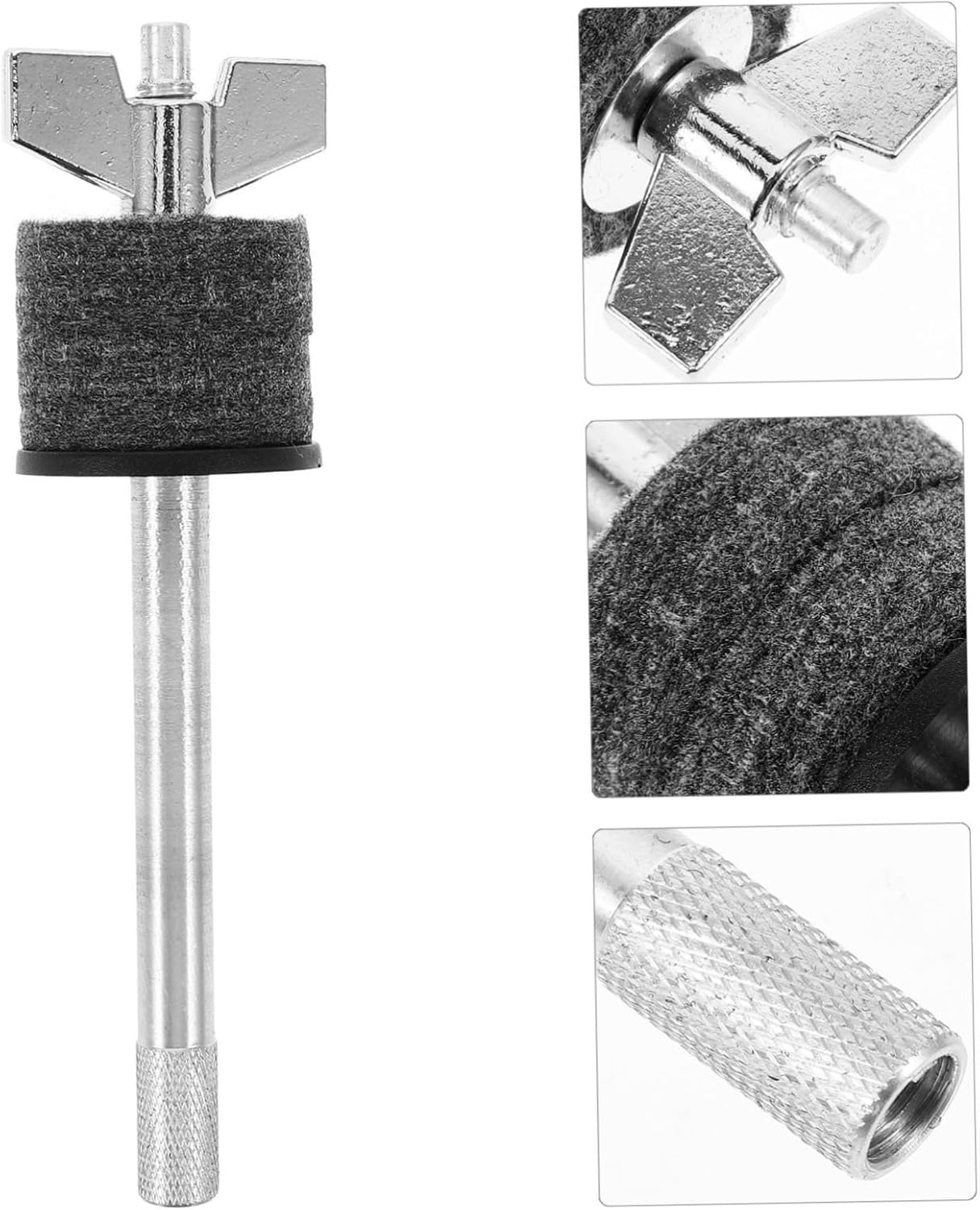 Abaodam Cymbal Bracket Cymbal Mounting Stacker Drum Parts Mute Alloy and Felt Material Drum Accessories