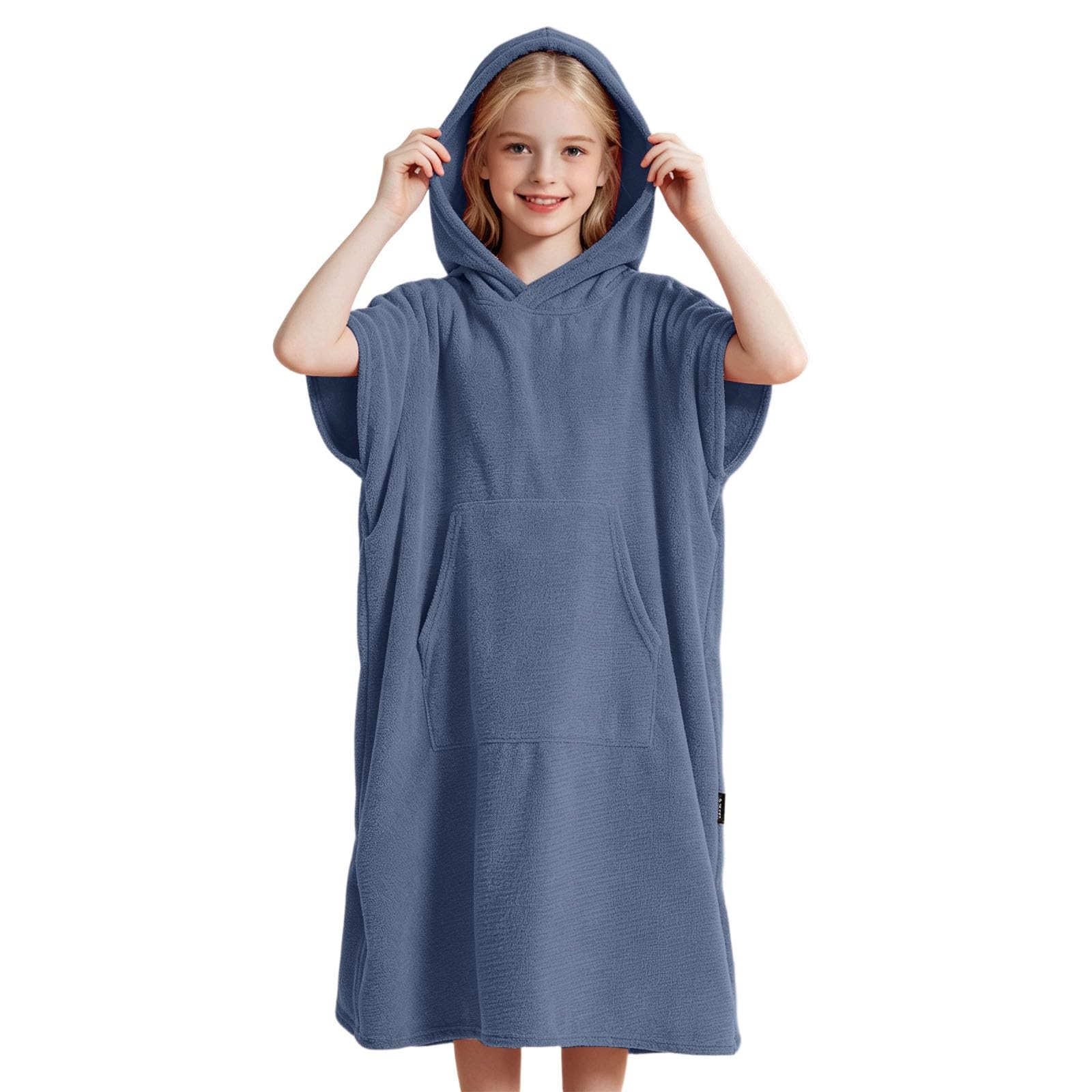 Badeponcho Kinder Jungen - Mädchen Surf Poncho Strandponcho Handtuch mit Kapuze Surfponcho Bademantel