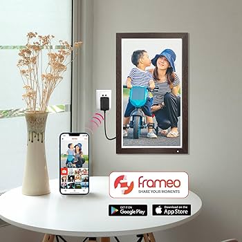 Amazon | FRAMEO デジタルフォトフレーム21.5インチ大型WiFi