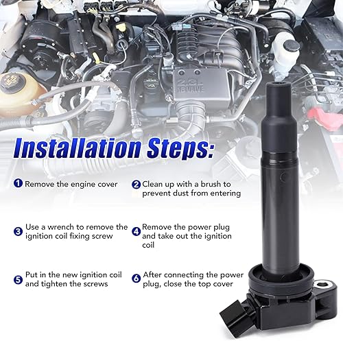 Miniatura 4 de Juego de 6 bobinas de encendido y bujías para Toyota Sienna Avalon Camry Highlander Lexus ES300 RX300 ES 300 RX 300 1999 2000 2001 2002 2003 2004