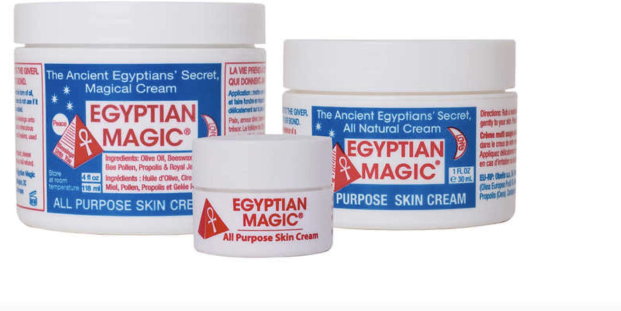 Egyptian Magic All Purpose Skin Cream Bundle - 3 Items: 4 Oz Jar + 1 .25