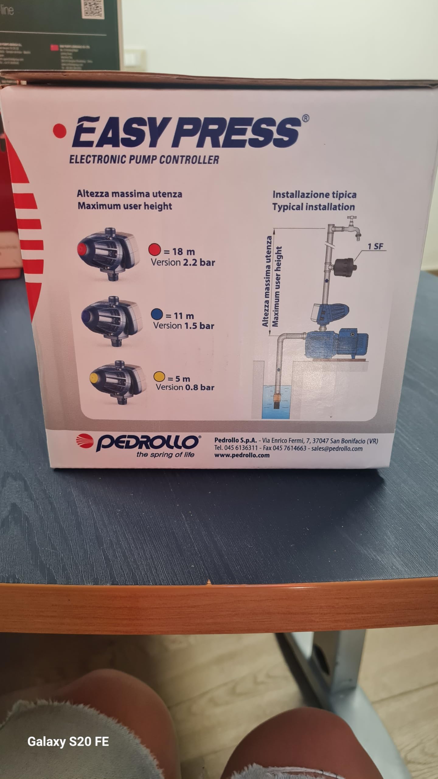 Regolatore elettronico di pressione 1.5Bar 2HP
