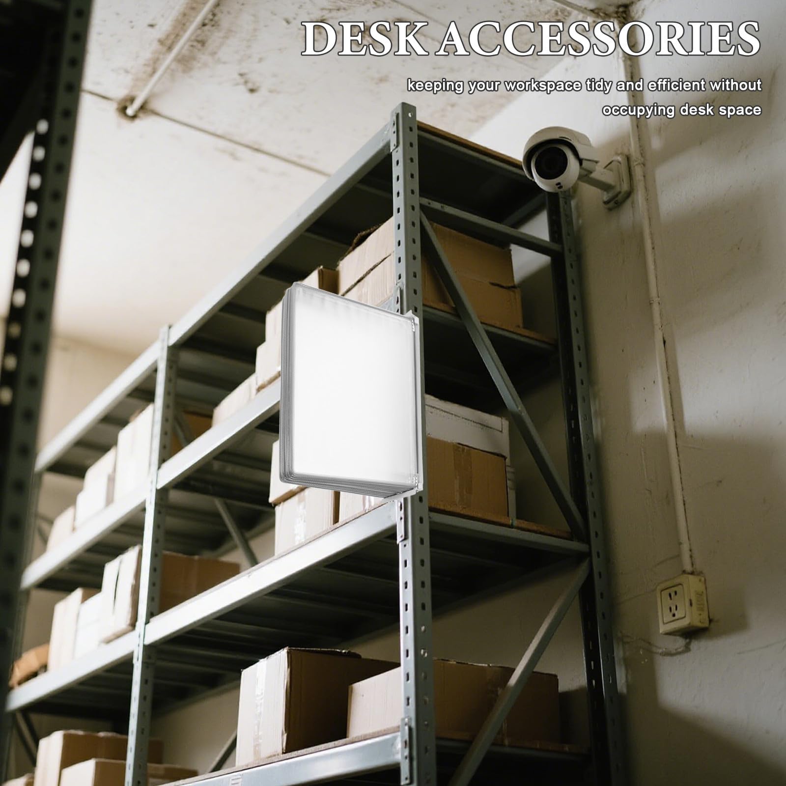 PRETYZOOM Organizador de Archivos para Pared Sistema de Giro de Páginas, Montaje Fácil en Hierro y Pvc Compatible A4 para Oficina y Reuniones