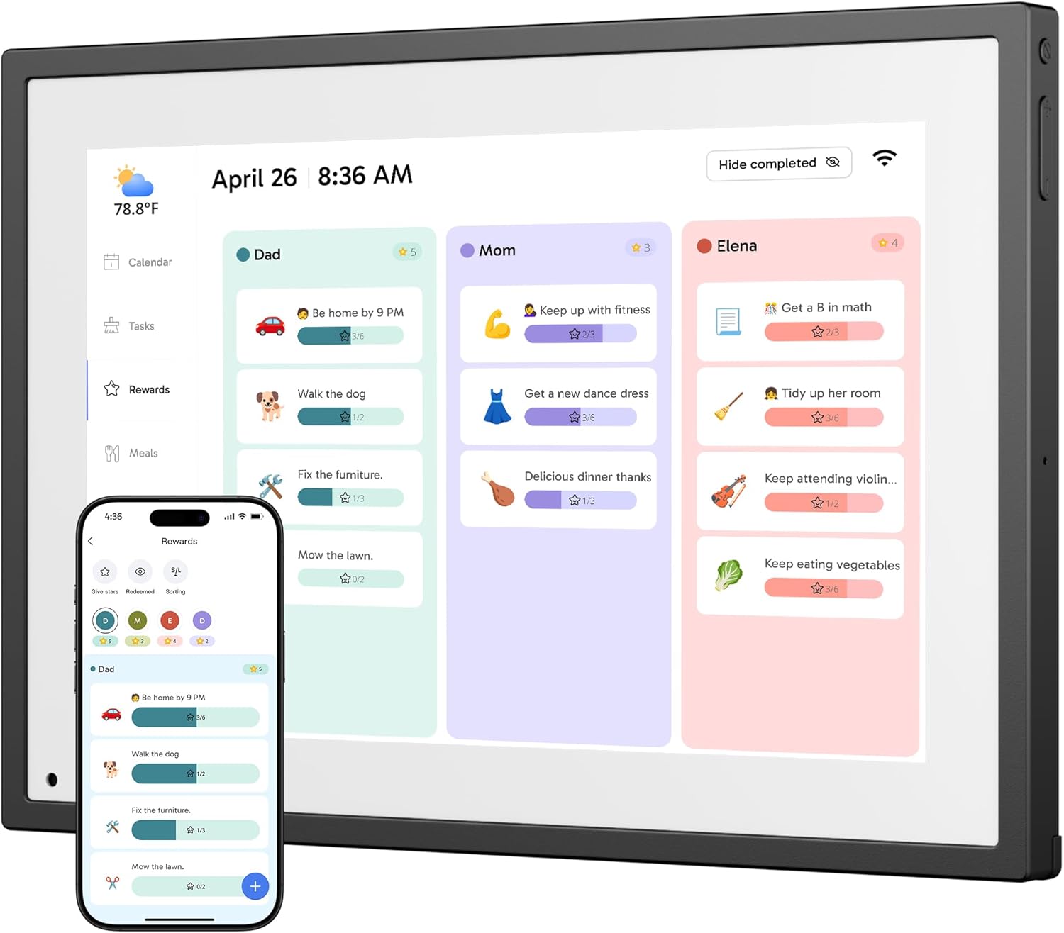 Digital Calendar Touch Screen 10 Inch, Electronic Calendar Chore Chart with 1080P Interactive Touchscreen for Family Monthly/Weekly/Daily Planner, Smart Calendar with Desk Mount – Black Digital Calendar Touch Screen 10 Inch, Electronic Calendar Chore Chart with 1080P Interactive Touchscreen for Family Monthly/Weekly/Daily Planner, Smart Calendar with Desk Mount – Black