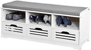 SoBuy FSR36-W Nowoczesna komoda skrzynia