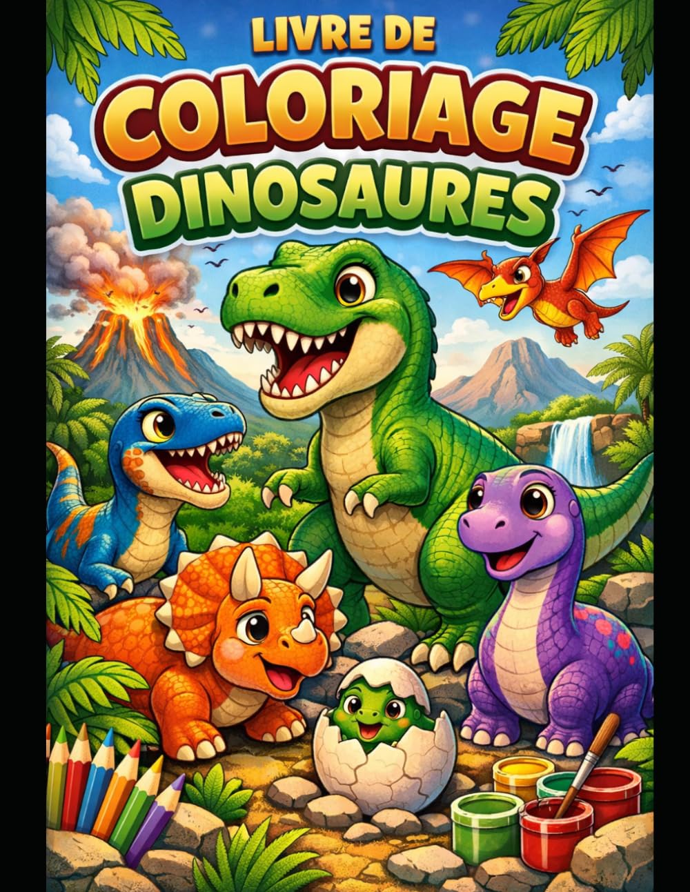 Livre de coloriage des dinosaures - dinosaures coloringbook