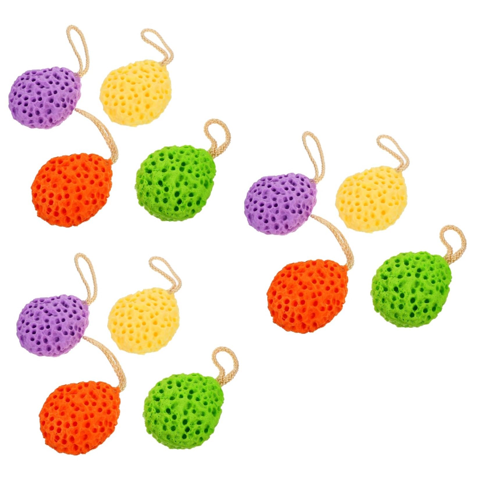 FRCOLOR 12piezas Esponjas De Baño De Forma De De Esponjas De Baño De De Panal Exfoliantes Para Para Limpiar y Masajear