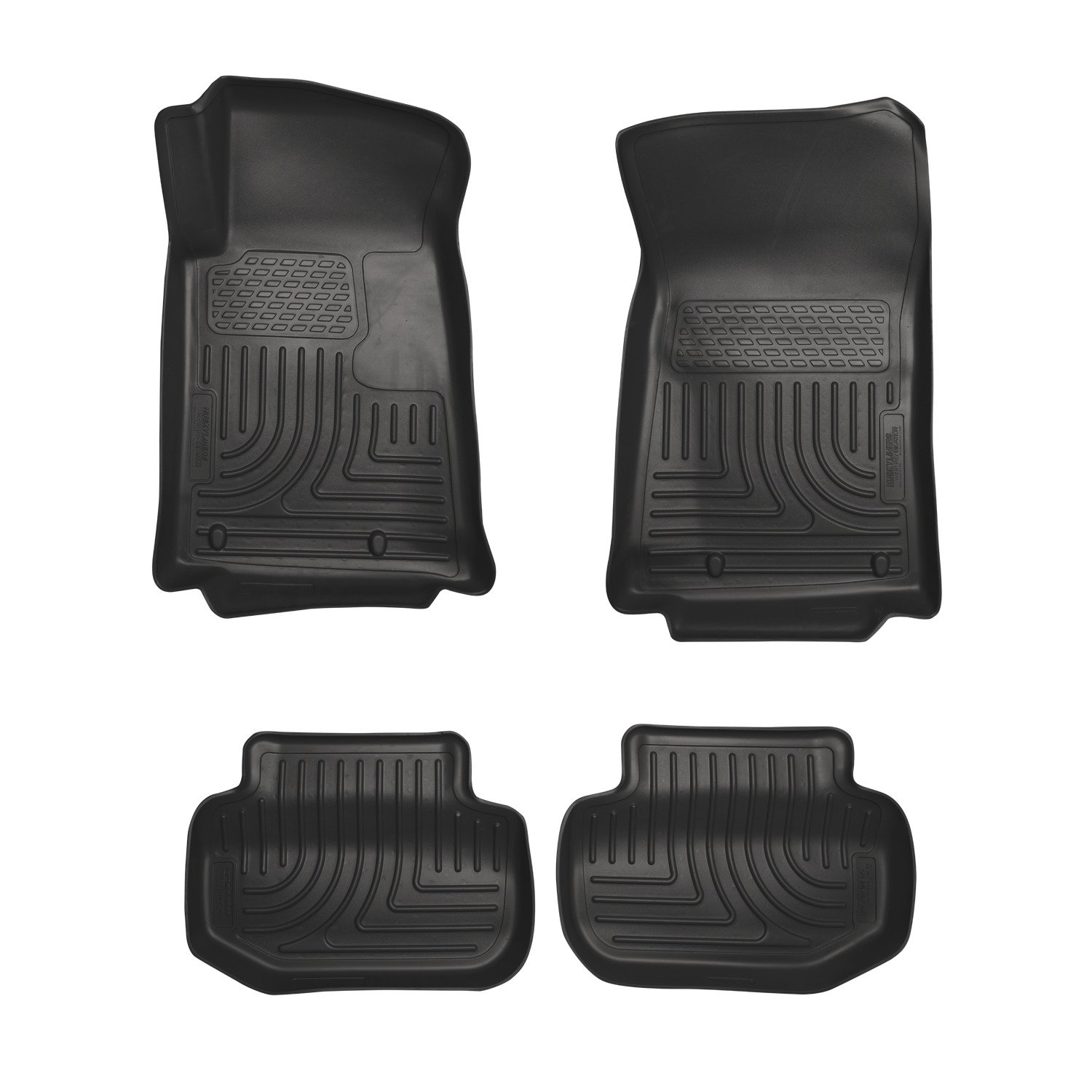 Husky Liners Weatherbeater Floor Mats | Fits 2011-2015 Chevrolet Camaro | Front & 2nd Row, 4-pc Black - 98121
