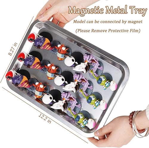 Miniatura 4 de Cathyeen Vitrina en miniatura para coleccionables miniaturas de almacenamiento estantes de exhibición para coleccionables mini figuras de acción