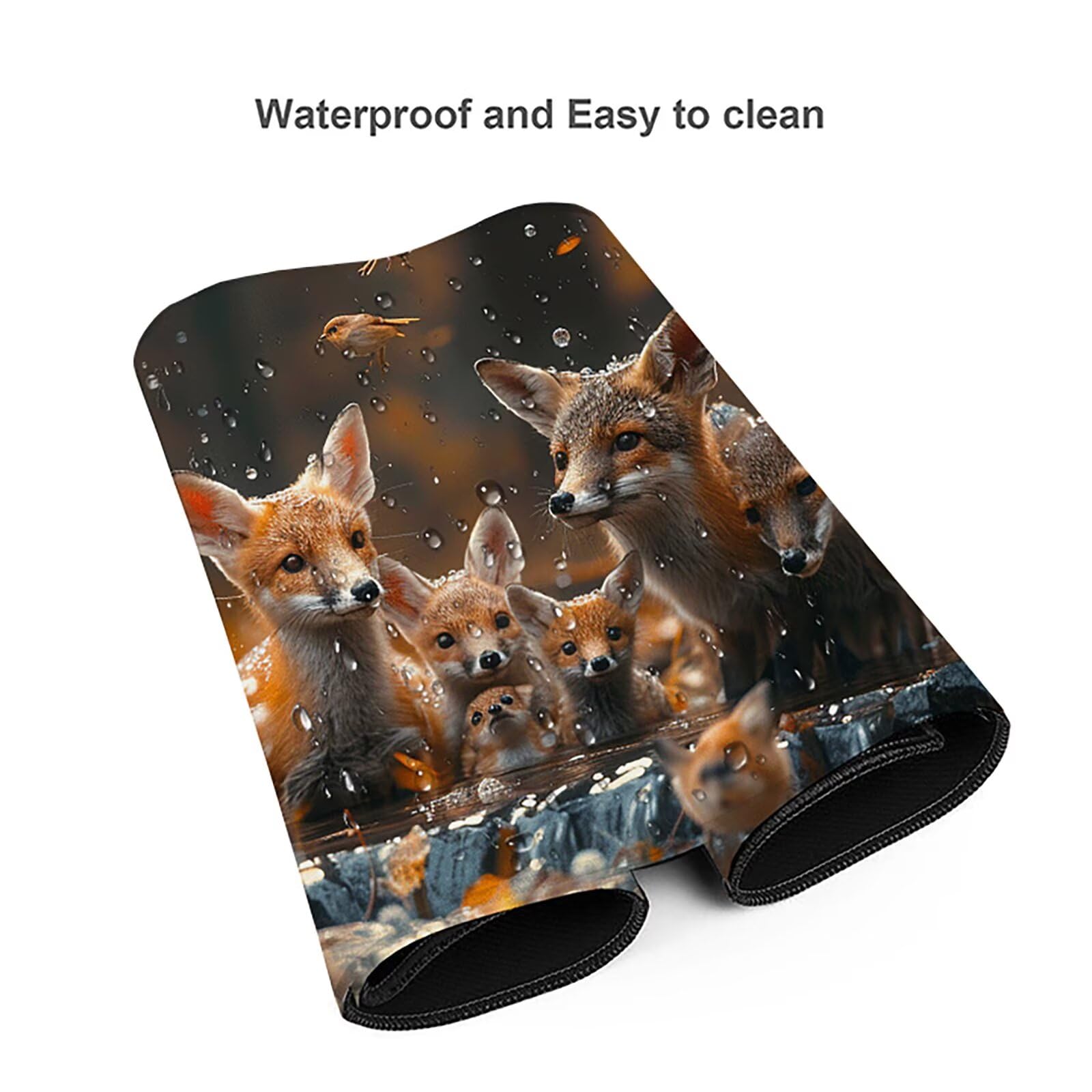 Ciervo Alfombrilla Ratón Gaming XXL 1500 x 800 mm, Alfombrilla Gaming Amarillo Mousepad con Base de Goma Antideslizante, Impermeable Desk Mat para Teclado y Raton, Accesorios Gaming, Regalos X-Y