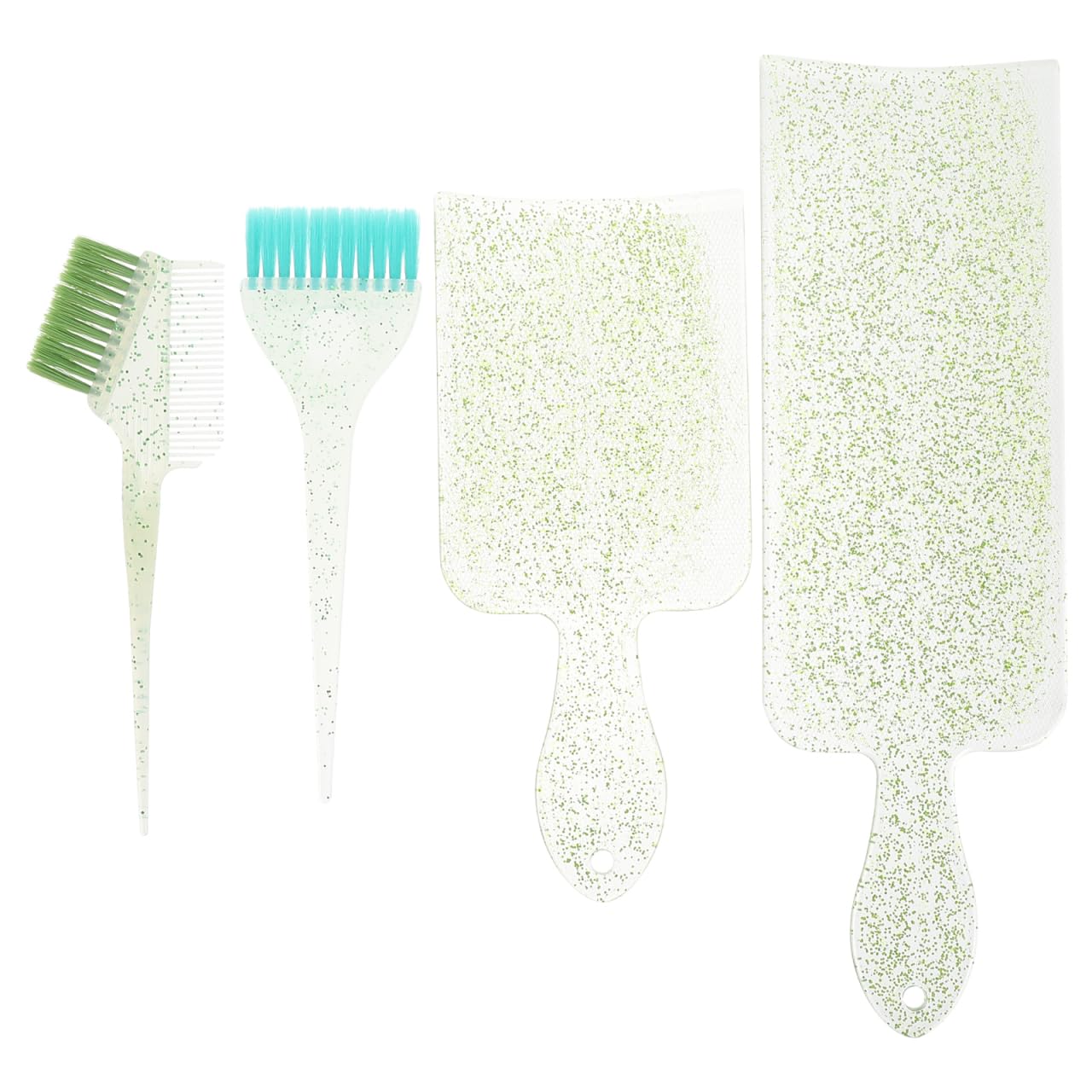 PACKOVE Hair Dyeing Board Set 2-Piece Iridescent Hair Coloring Applicator Comfortable Handle and Home Use Random Color
