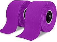 Vista 9 de Meister Elite Athletic Tape - Cinta de entrenamiento transpirable de alto adhesivo, paquete de 2 rollos, color rojo
