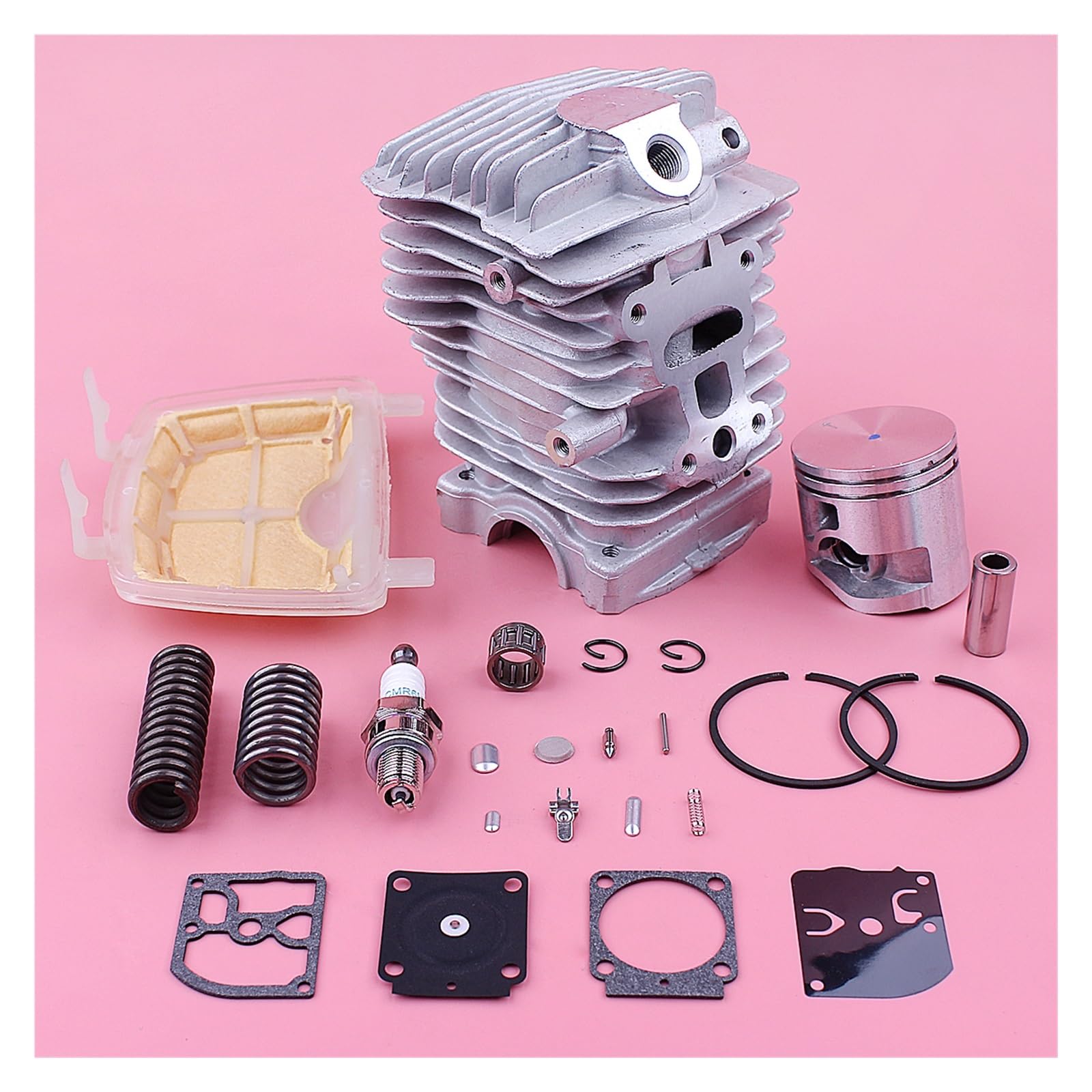 Kit De Cojinete Reparación Carburador Pistón Cilindro Gran 40mm Apto Compatible con Stihl MS211 MS181 MS171 MS171C MS181C MS211C Kit de cilindro y pistón moto Juego de cilindro pi