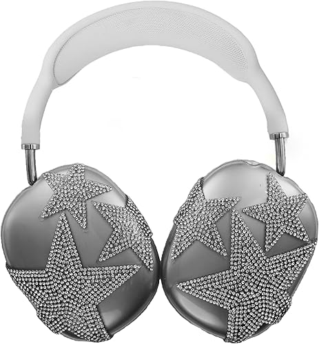 Miniatura 13 de MORWLAT Funda para AirPods Max, Fundas TPU suaves transparentes con diseño de araña para hombres y mujeres, funda protectora para Apple AirPods Max