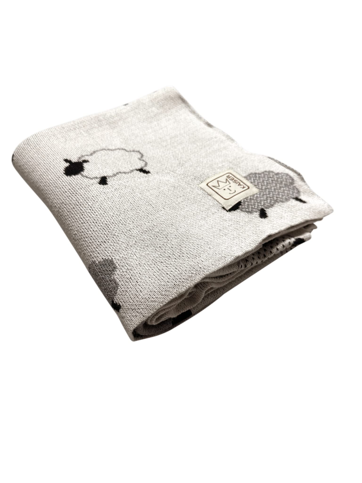 KAISER 65213 SHEEP - kocyk dziecięcy z dzianiny, kolor naturalny combo