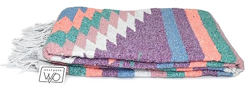 Miniatura 10 de Manta estilo azteca navajo, manta o cojín de yoga, tejida a mano con diamantes mexicanos