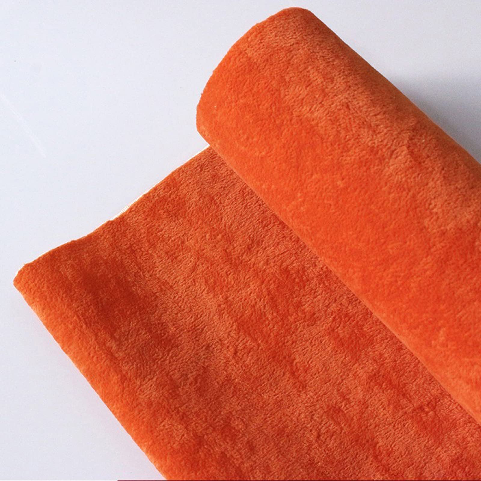 Autoadhesivo muebles pegatina forro, Papel adhesivo de tela fieltro autoadhesivo 145 cm ancho for cajones, aparadores y expositores joyas(Orange,1.45 * 2m)