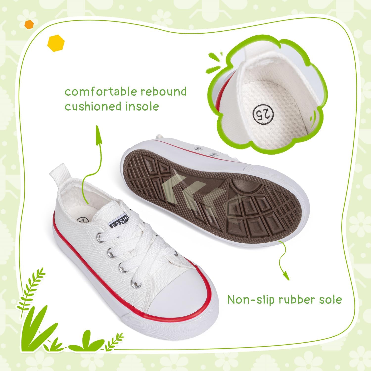 Sonsage Toddler Boys Girls Canvas Sneakers Soft Sole T-Strap Shoes Lightweight Comfy Classical Flats Non Skid Shoe for Little Kids - Image 4