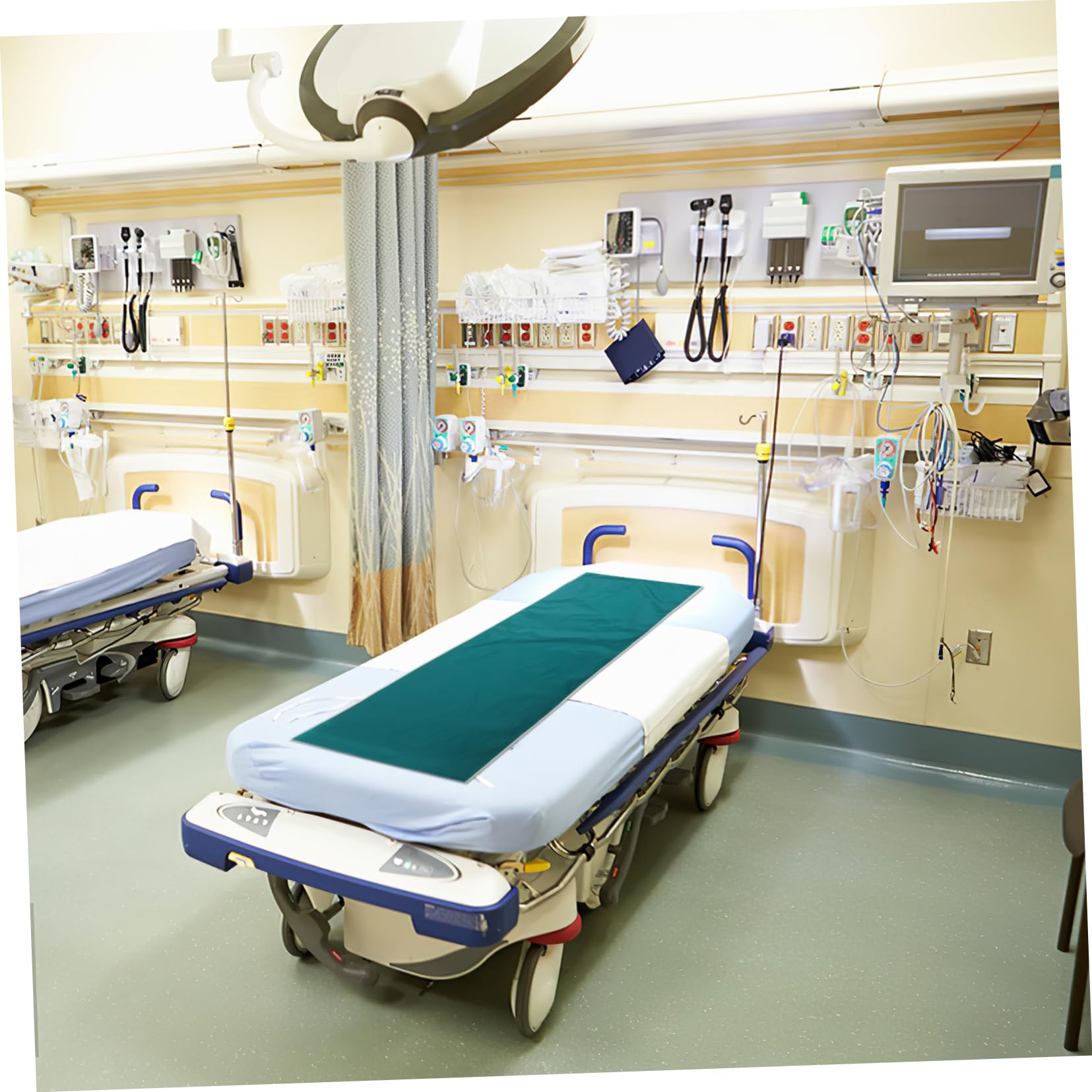 Panno Scorrevole Per Trasferimento Pazienti Allettati 180x75 Cm Verde Per Supporto Domiciliare e Ospedaliero, Coperta Di Trasferimento Per Posizionamento e Girata Senza Sforzo